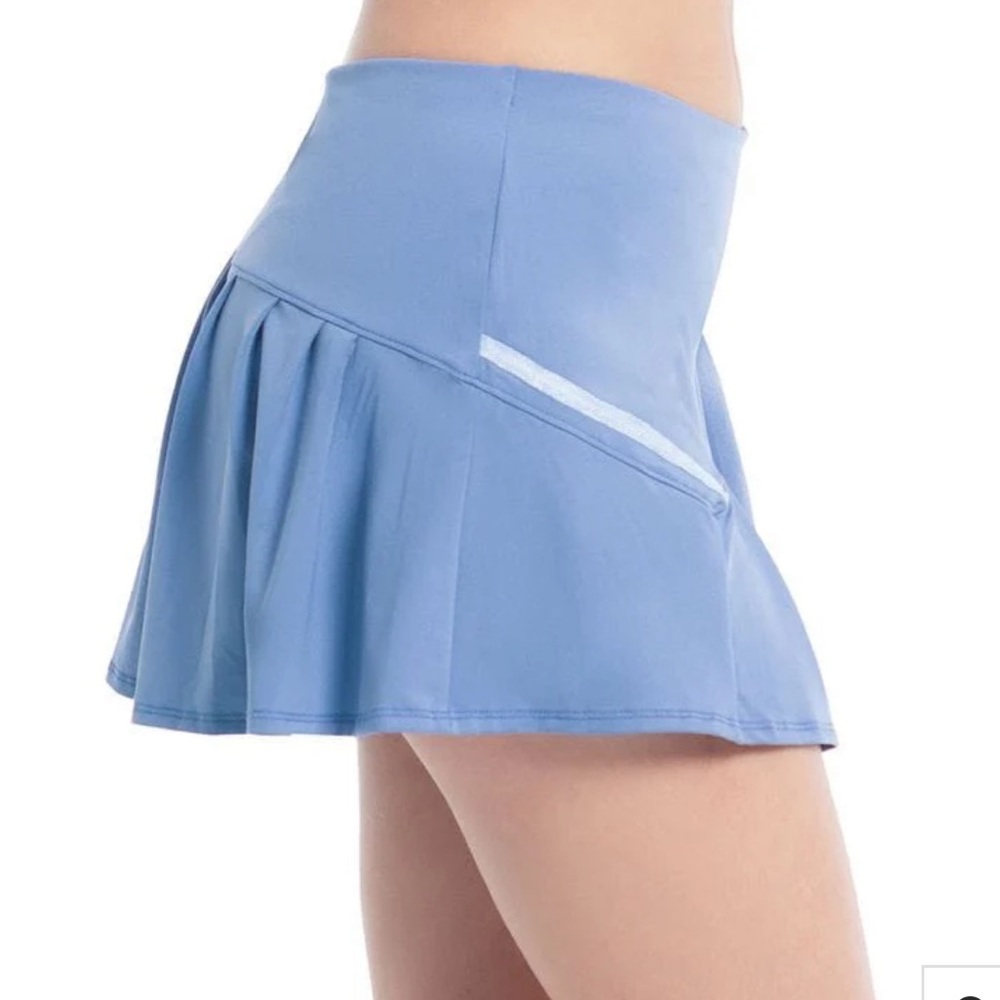 Lucky In Love Cross Court Tennis Skort Periwinkle Blue